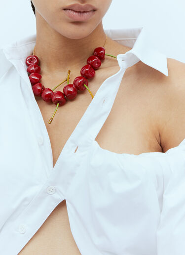 Jacquemus Le Collier Cerise Necklace Red jac0254105