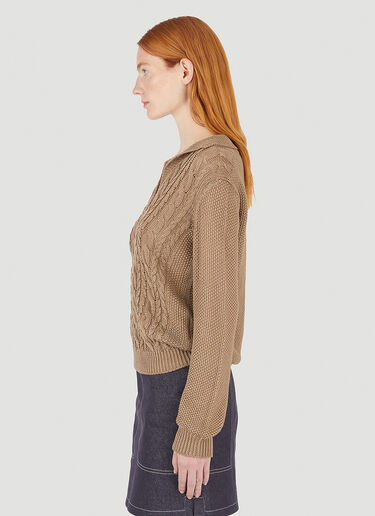 Max Mara Velo Knit Sweater Beige max0248007