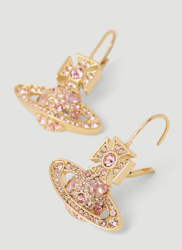 Vivienne Westwood Francette Bas Relief Drop Earrings Gold vvw0249083