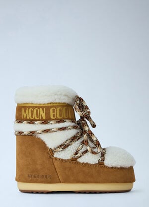 Moon Boot Icon Low Shearling Boots Brown mnb0366018