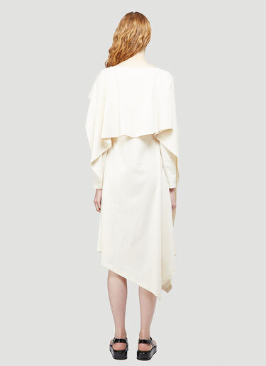 JW Anderson Draped Overlay Dress White jwa0244003