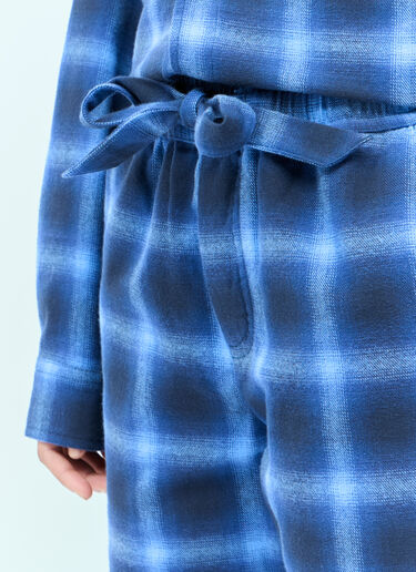 Plaid Pyjama Pants Tekla Plaid Pyjama Pants Navy tek0355009