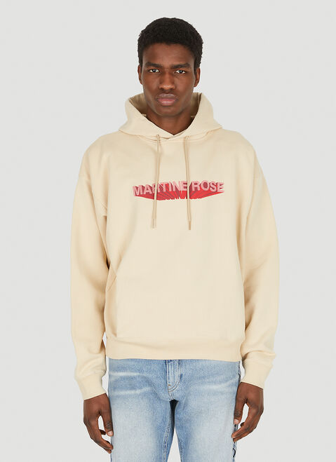 Martine Rose 3D Logo Hooded Sweatshirt Black mtr0154007