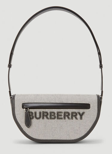 Burberry Olympia Canvas Small Shoulder Bag Black bur0243120