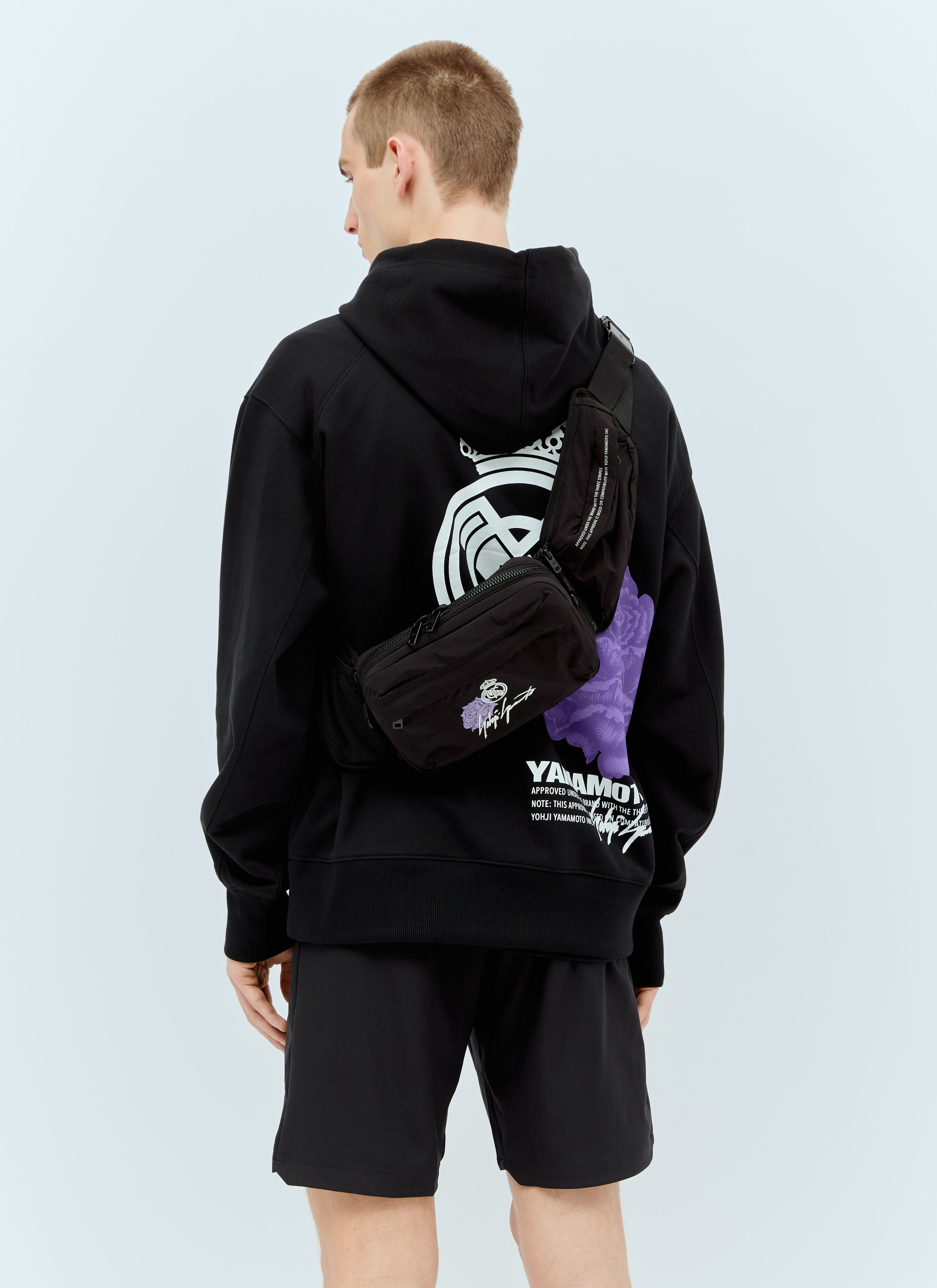 Y-3 x Real Madrid Men's' Logo Print Belt Bag in Black | LN-CC®
