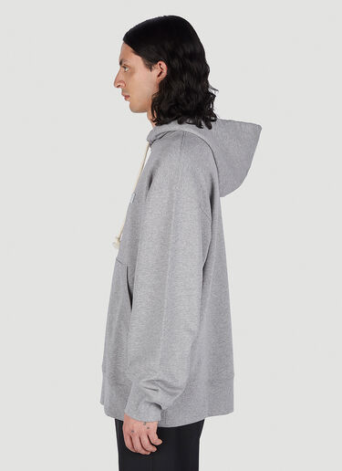 Acne Studios Face Patch Hooded Sweatshirt Grey acn0151018