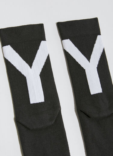 Y-3 High-Top Logo Socks Black yyy0356031