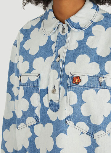 Kenzo Hannah Dots' Polo Shirt Blue knz0250028
