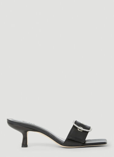 BY FAR Davina Buckle Mules Black byf0249025