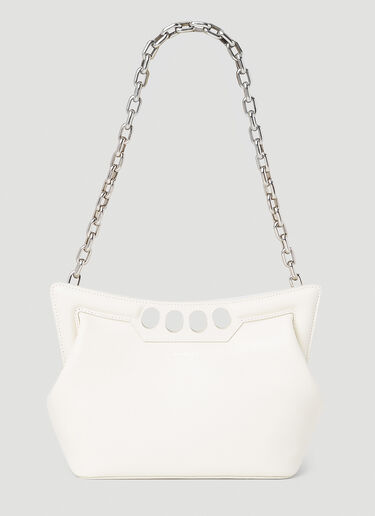 Alexander McQueen Small Peak Shoulder Bag White amq0252002