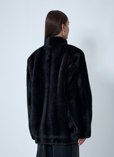 Faux Fur Jacket MM6 Maison Margiela Faux Fur Jacket Brown mmm0262001
