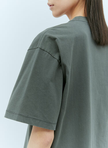 GANNI Future Heavy Lamb T-Shirt Grey gan0255039