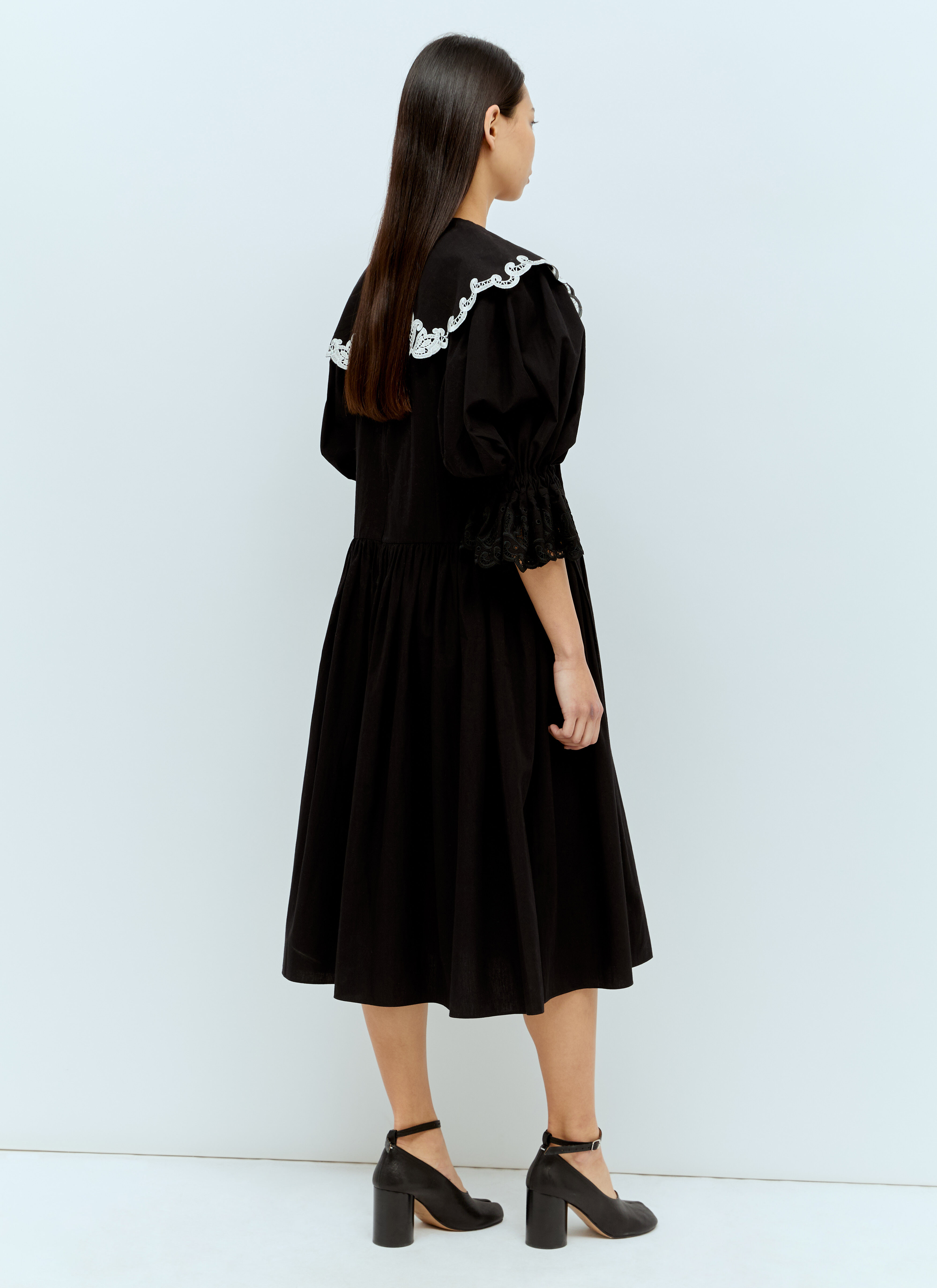 珍しい  Chopova Lowena Fer Midi Dress en Black pour femme | LN-CC® ひざ丈ワンピース