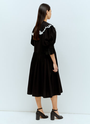 Chopova Lowena Fer Midi Dress Black cho0256001