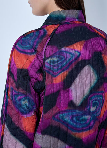 LN-CC® - Dries Van Noten: Button-Down Quilted Jacket - Pink Dries Van Noten Button-Down Quilted Jacket Pink dvn0265002
