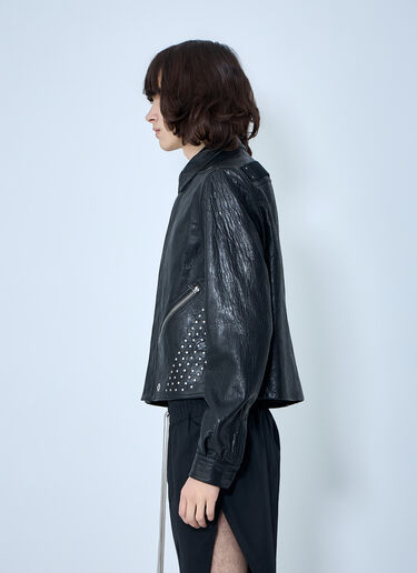 Rick Owens Studded Leather Jacket Black ric0164001