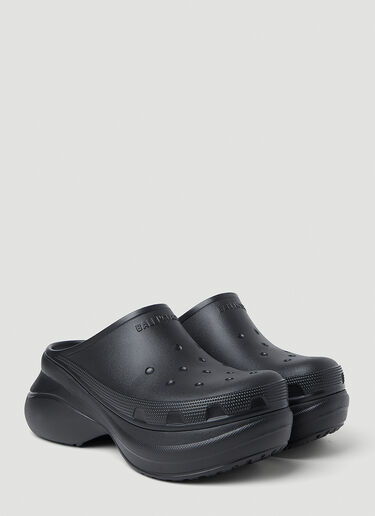 Balenciaga Platform Croc Mules Black bal0252069
