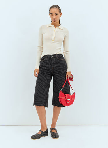 Lazer Denim Shorts GANNI Lazer Denim Shorts Black gan0257027