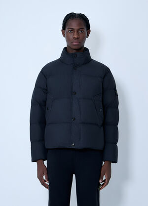 Stone Island Short Down Jacket Black sto0164010