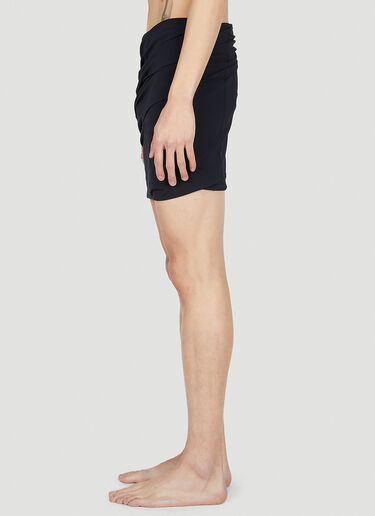 Rick Owens Wrap Around Swim Shorts Black ric0151020