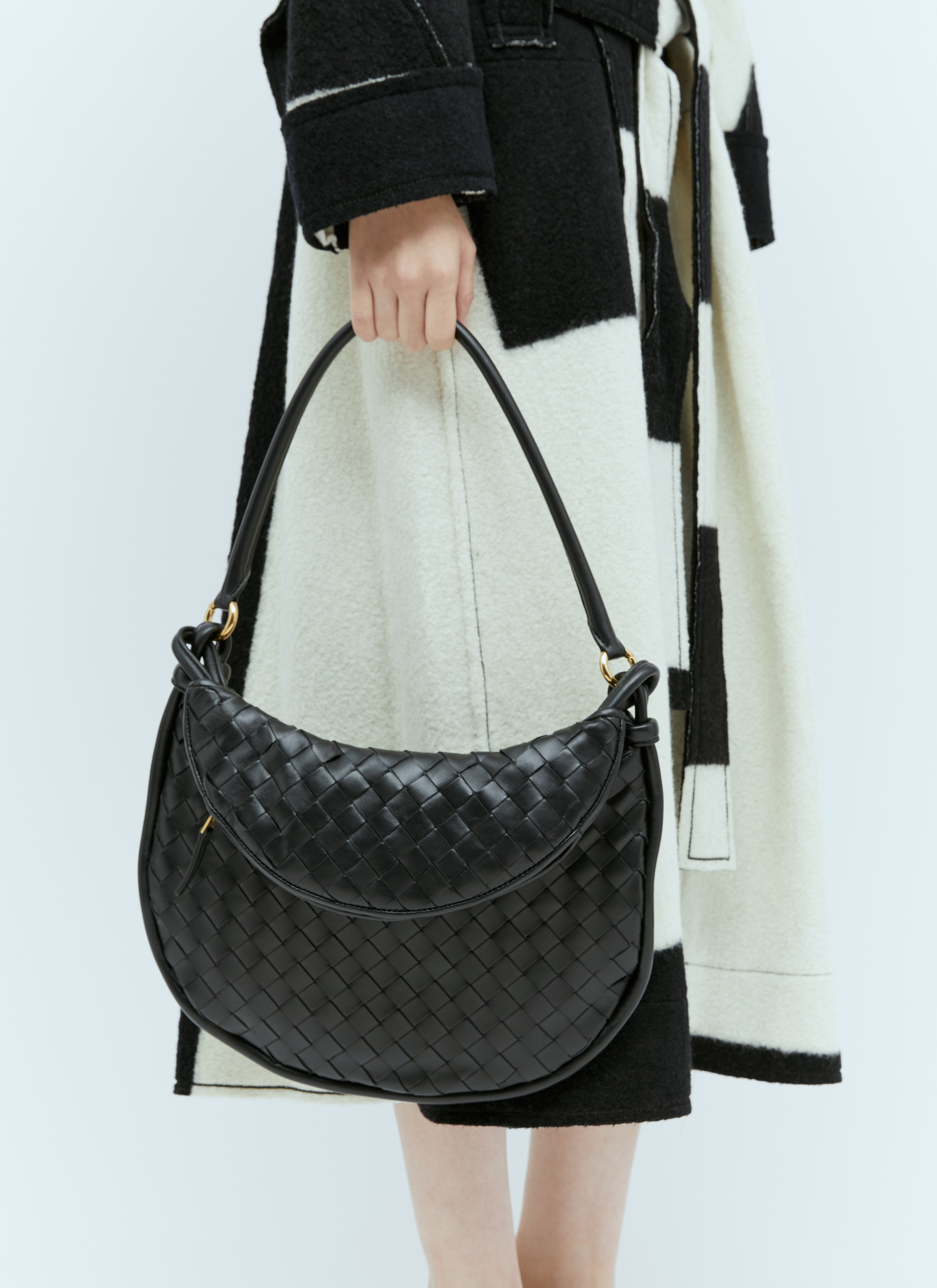 Bottega Veneta Women s Gemelli Medium Shoulder Bag in Black LN CC