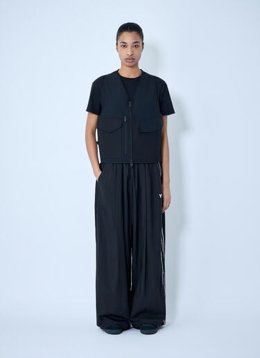 Y-3 Raw Edge Wide Pants Black yyy0364016