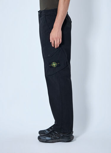 LN-CC® - Stone Island: Utility Cargo Trousers - Black Stone Island Utility Cargo Trousers Black sto0165071