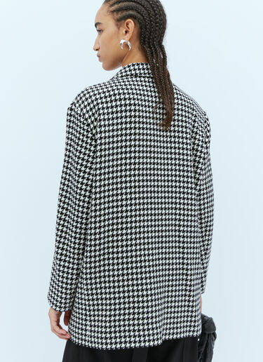 Max Mara Houndstooth Wool Blazer Black max0254064