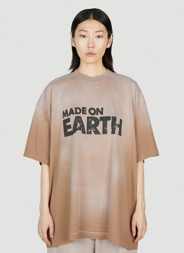 VETEMENTS Made On Earth T-Shirt Beige vet0251006