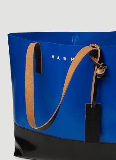 Marni Tribeca Vertical Shopping Tote Bag Blue mni0149038