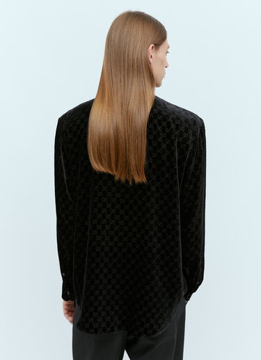 Gucci GG Velvet Shirt Black guc0155041