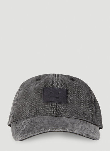 Acne Studios Face Patch Baseball Cap Grey acn0351003