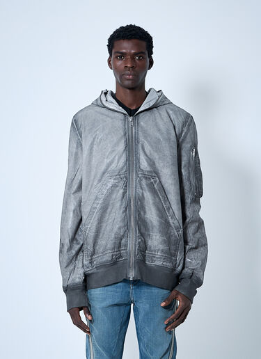 Rick Owens DRKSHDW Gimp Fight Bomber Jacket Grey drk0160001