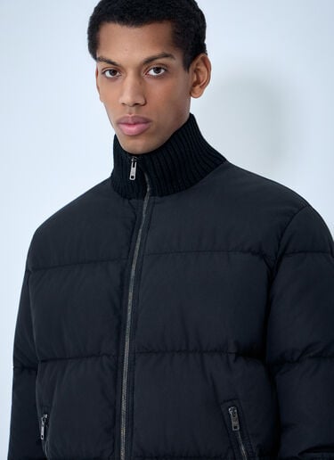 Prada High-Neck Puffer Jacket Black pra0163057