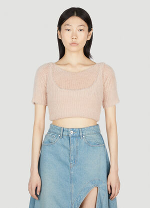 MM6 Maison Margiela リバーシブルフラッフィートップ ベージュ mmm0252011