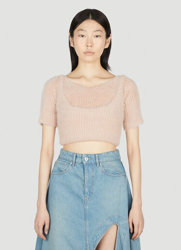 リバーシブルフラッフィートップ MM6 Maison Margiela リバーシブルフラッフィートップ ベージュ mmm0252011