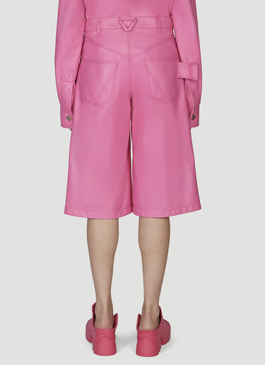 Leather Bermuda Shorts Bottega Veneta Leather Bermuda Shorts Pink bov0247007