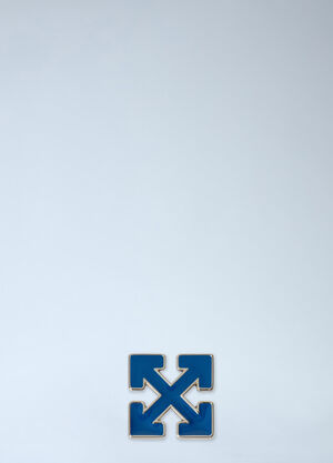 Off-White Enamel Arrow Mono Earring Grey ofw0164390