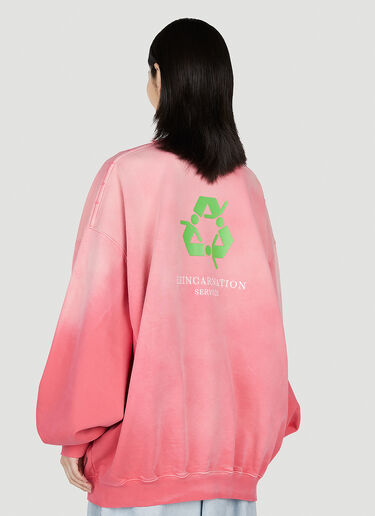 VETEMENTS 슬로건 스웨트셔츠 핑크 vet0251003