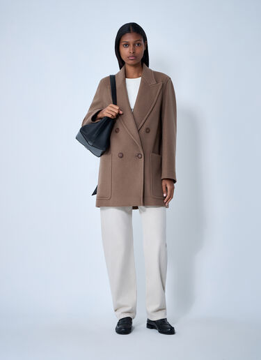 Deletta Short Coat Max Mara Deletta Short Coat Brown max0261019