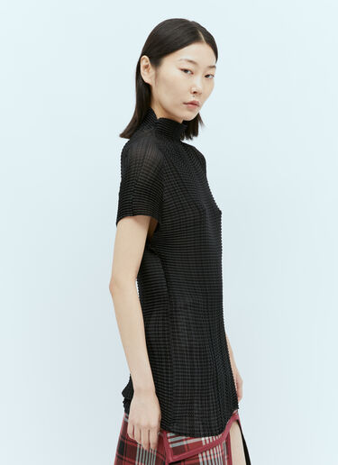 플리츠 하이넥 탑 Issey Miyake 플리츠 하이넥 탑 블랙 ism0255015