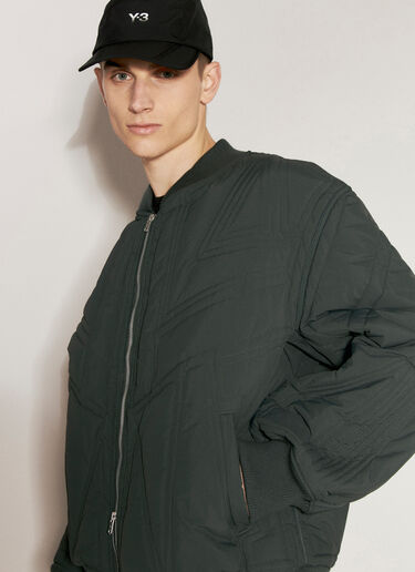 Y-3 Quilted Bomber Jacket Grey yyy0354038