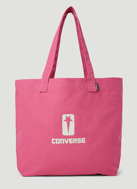 Rick Owens DRKSHDW x Converse Logo Print Tote Bag Black dsc0354002