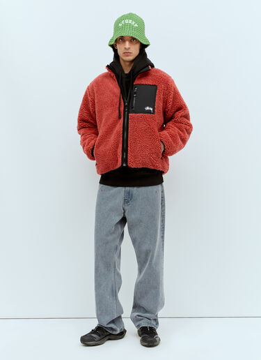 Stüssy Sherpa Reversible Jacket Red sts0156004