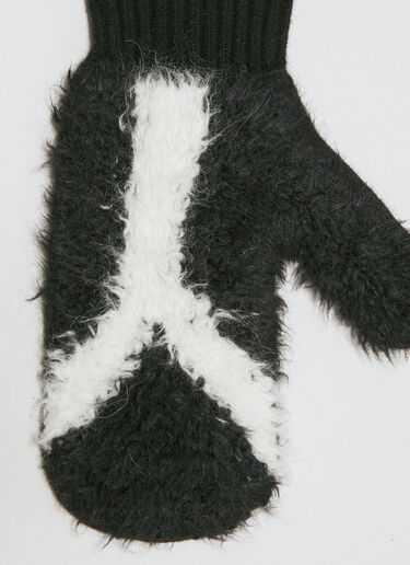 Y-3 Fuzzy Logo Gloves Black yyy0354031