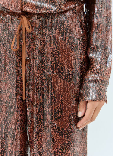 Dries Van Noten Sequin Pants Red dvn0258018