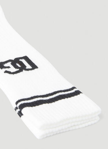Dolce & Gabbana DG Jacquard Sports Socks White dol0147078