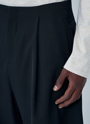 The Row Sayed Wool Shorts Black row0164003