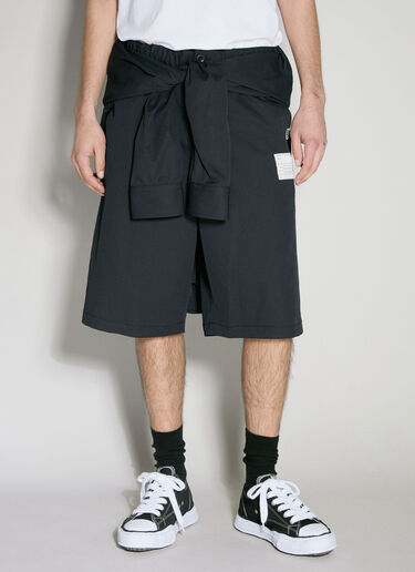 Maison Mihara Yasuhiro Shirts Combination Shorts Black mmy0156016