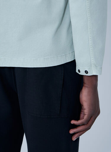 Stone Island Logo Patch Overshirt Green sto0164002